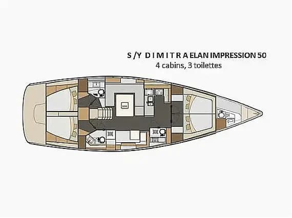 Elan Impression 50 in Corfu / Gouvia / D-Marin Marina Gouvia - Photo 3