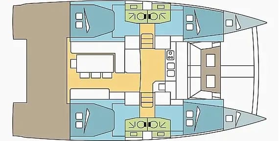Planul punții pentru Bali 4.1 in Athens / Alimos Marina