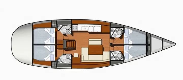 Sun Odyssey 479 in Sicily / Capo d'Orlando Marina - Photo 5