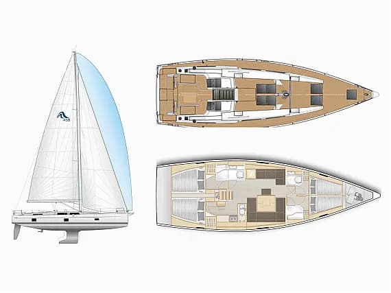 Hanse 458 in Lavrion / Olympic Marina - Photo 2