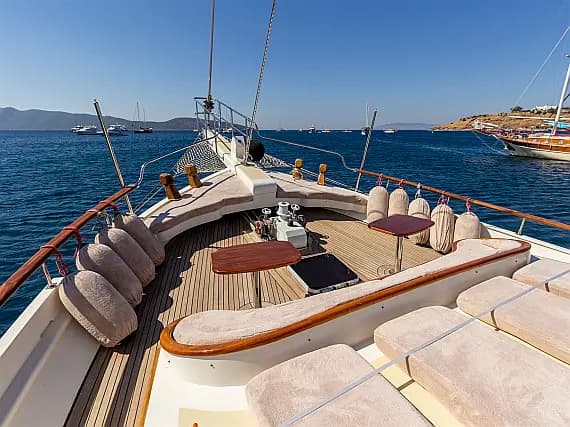 Deck plan of Gulet in Bodrum Marina