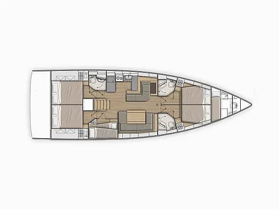 Oceanis 51.1 in Skradin / ACI Marina Skradin - Photo 2
