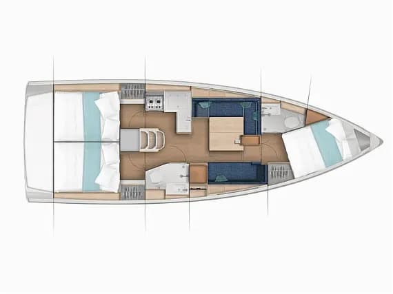 Sun Odyssey 380 in Salerno / Marina d'Arechi - Photo 2