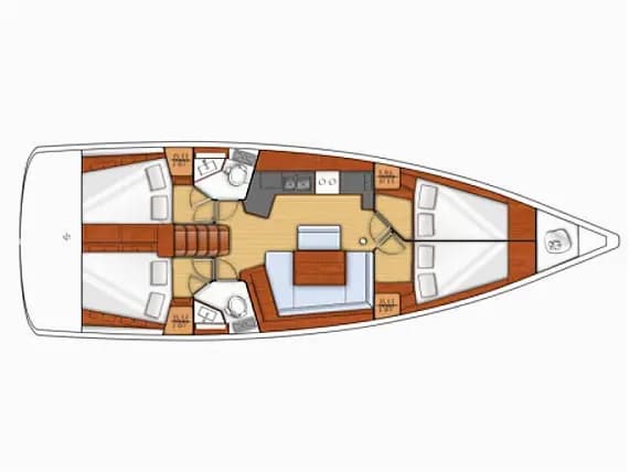 Oceanis 45 in Procida / Marina di Procida - Photo 2