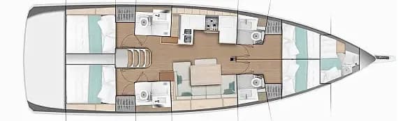 Sun Odyssey 490 in Preveza Marina - Photo 2