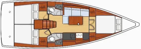 Oceanis 38.1 in Trogir / ACI Marina Trogir - Photo 2