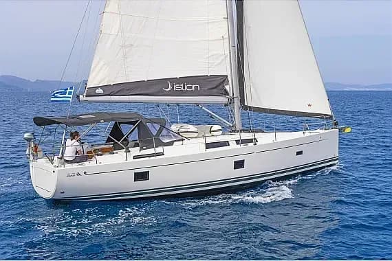 Hanse 458 in Lavrion Main Port - Photo 1