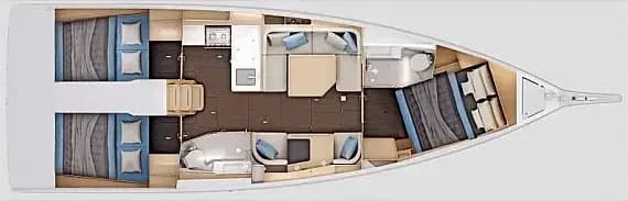 Sun Odyssey 415 in Sukošan / D-Marin Dalmacija Marina - Photo 1
